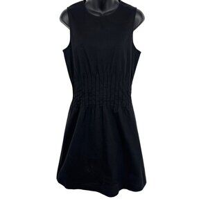 Theory Brynne Women Black Sleeveless Dress Size 12 Shift Career Stretch NWT New